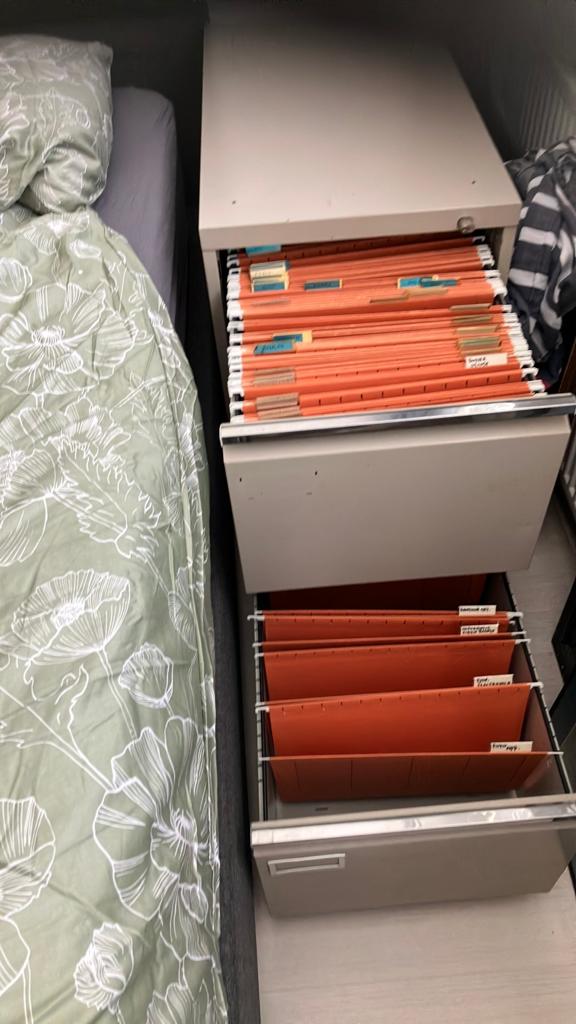 Archief ladenkast voor hangmappen, Ophalen, Gebruikt