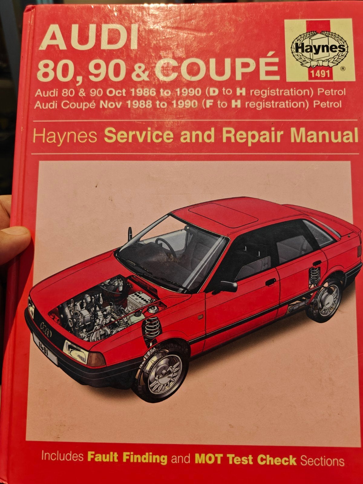 Haynes werkplaatshandboek Audi 80-90-coupe, Ophalen of Verzenden
