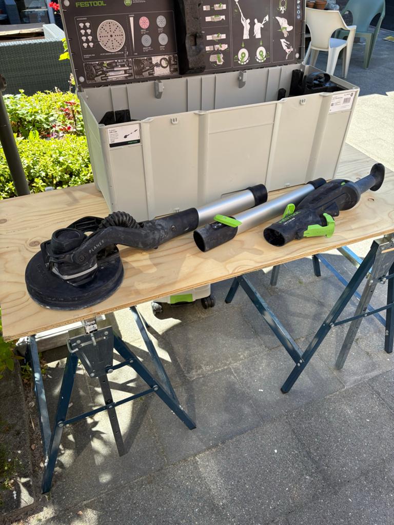 Festool Planex LHS 2 225 EQI-Plus Langnek schuurmachine, Ophalen of Verzenden, Gebruikt, Minder dan 600 watt, Overige typen