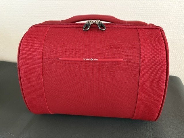 Samsonite toilettas/beautycase rood, Sieraden, Tassen en Uiterlijk, Ophalen of Verzenden, Zo goed als nieuw, Rood