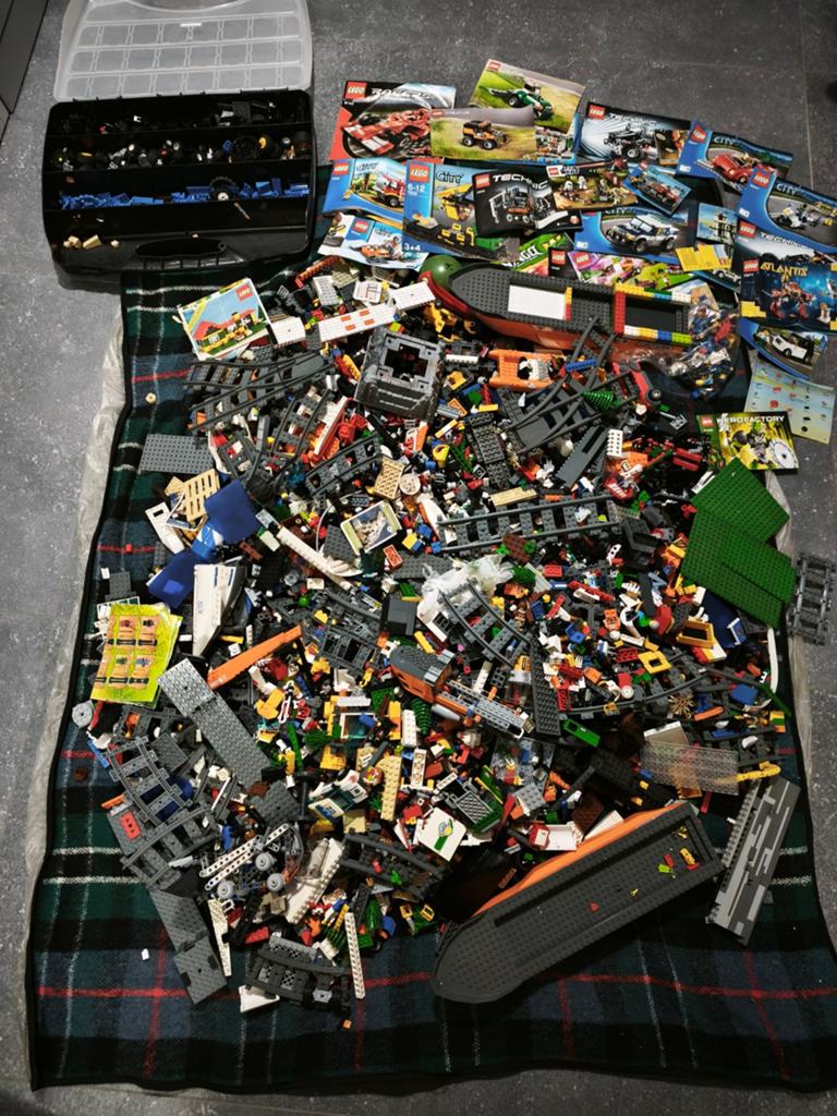 Grote partij LEGO met instructieboekjes minifigs rails, Lego, Ophalen of Verzenden, Inclusief minifiguren, Losse stenen