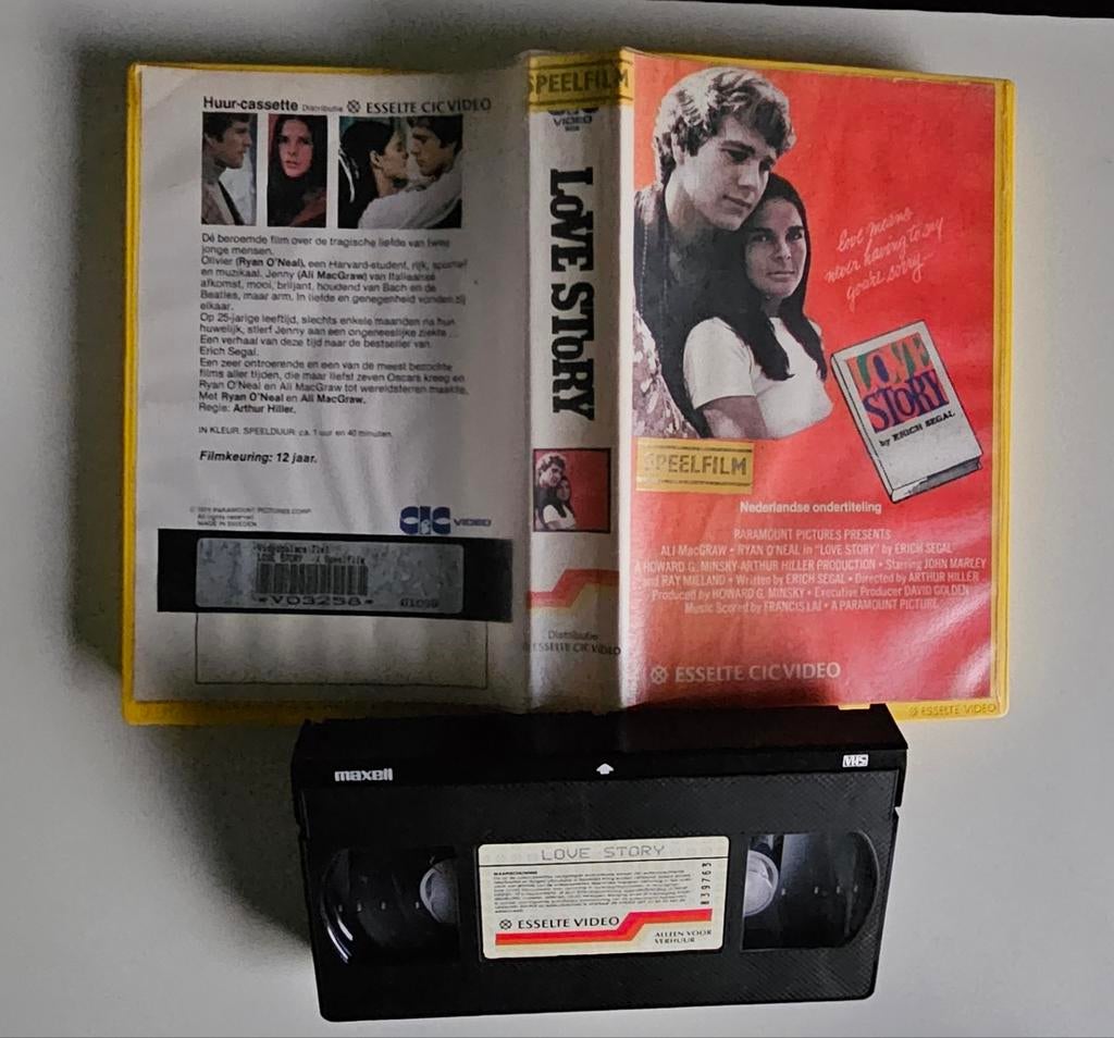 Love Story (1970) Ex-Rental VHS Esselte Video, Ophalen of Verzenden, Drama