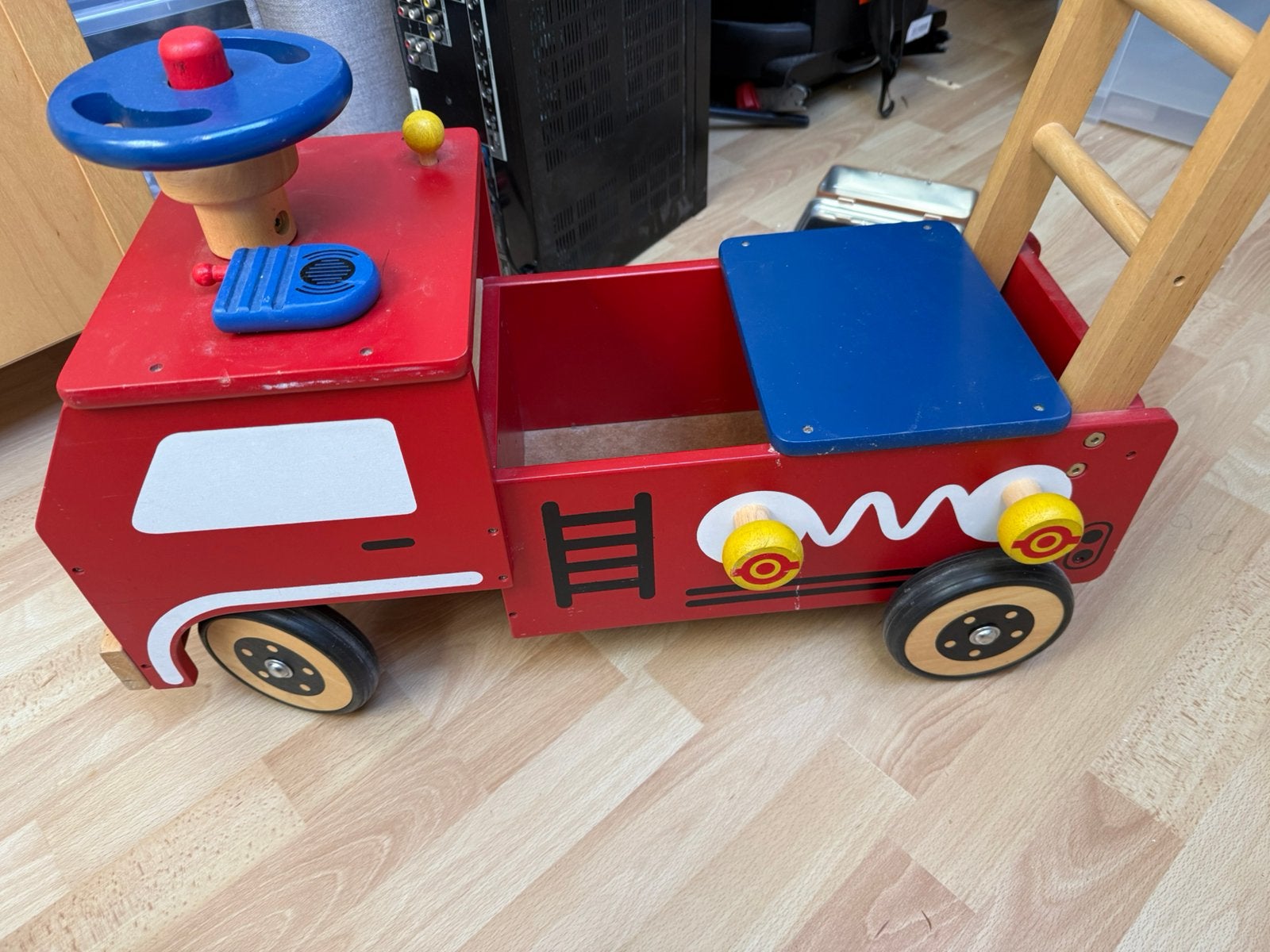 Speelgoed loopwagen brandweer, Ophalen, Gebruikt
