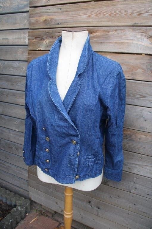 Spijkerjasje blauw Bardehle mt 42 Vaste prijs, Blauw, Maat 42/44 (L), Ophalen of Verzenden, Zo goed als nieuw