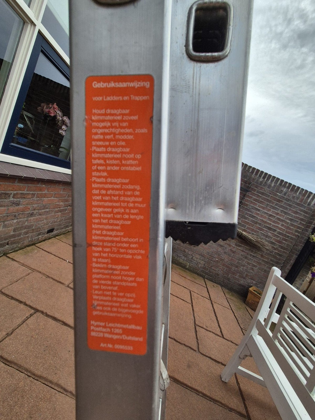 Ladder, Ophalen, 4 meter of meer
