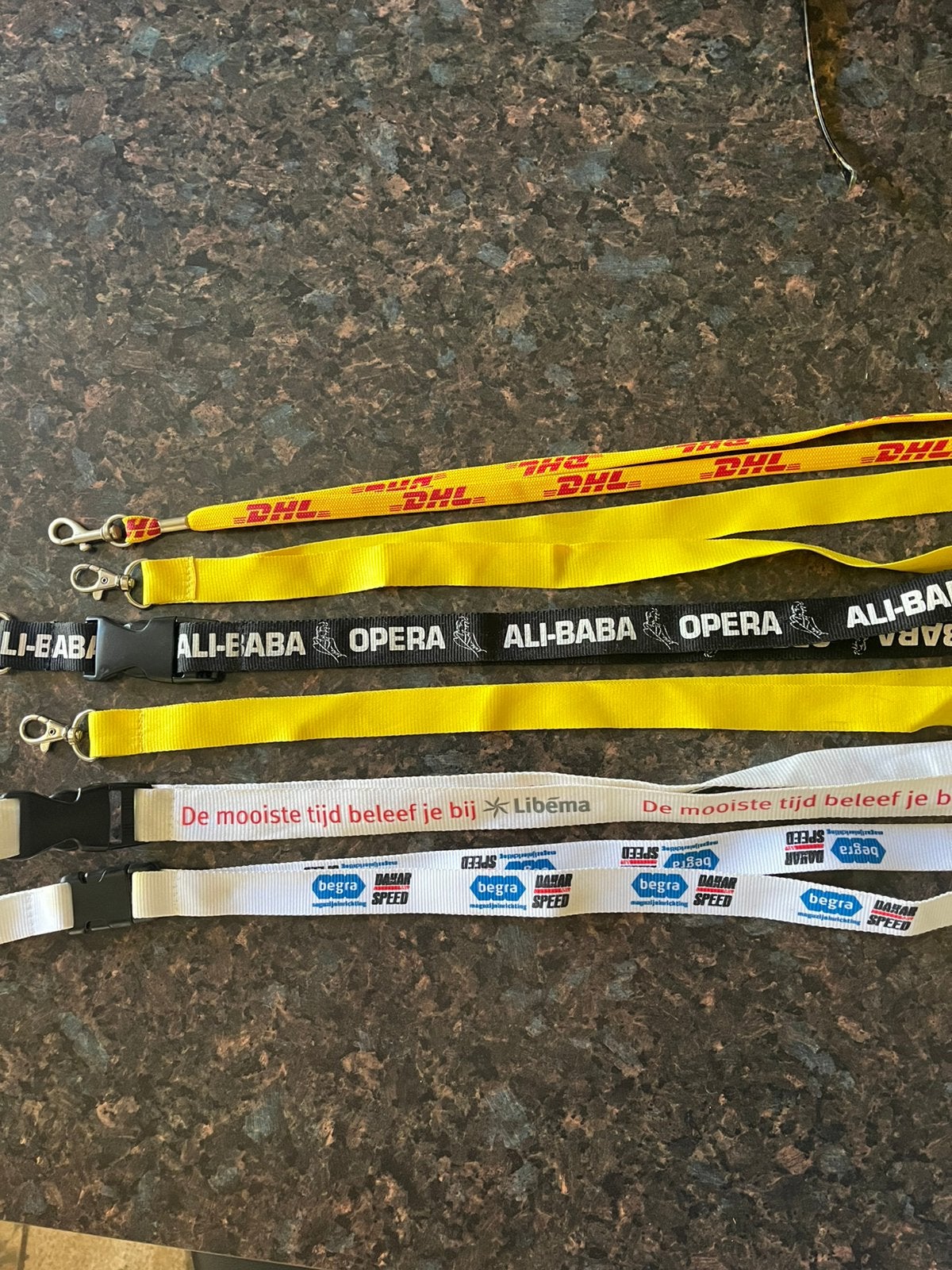 6 stuks keycord sleutelhangers., Verzamelen, Ophalen of Verzenden, Nieuw, Overige typen