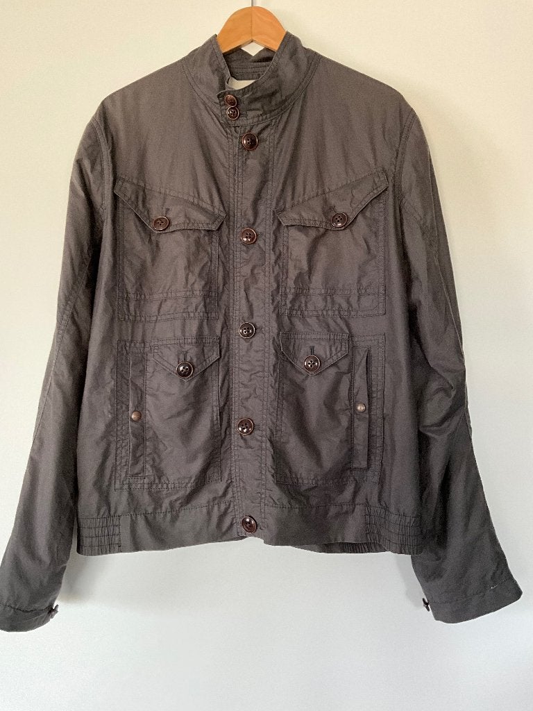 Hugo Boss zomer jack 50/M khaki, Ophalen of Verzenden, Zo goed als nieuw, Maat 48/50 (M), Groen