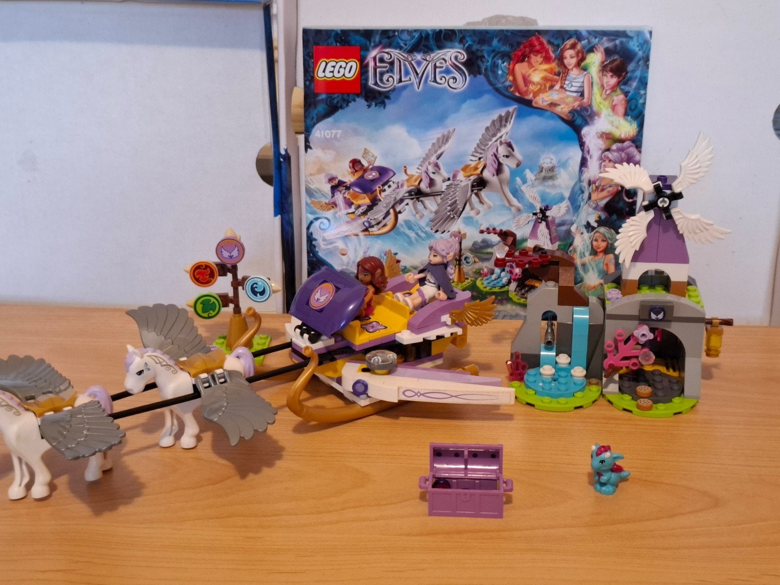 Lego Elves 41077 Aira's Pegasus Slee, Gebruikt, Inclusief instructies, Overige thema's, Lego