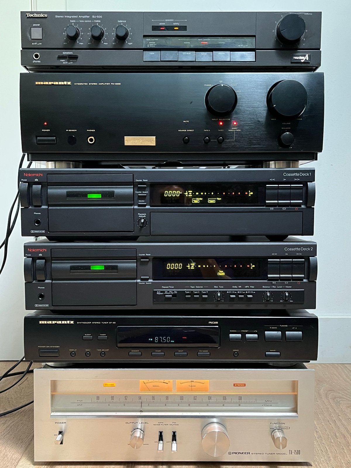 Nakamichi Cassettedecks Deck 1 & 2, Audio, Tv en Foto, Cassettedecks, Ophalen, Dubbel, Overige merken, Tape counter