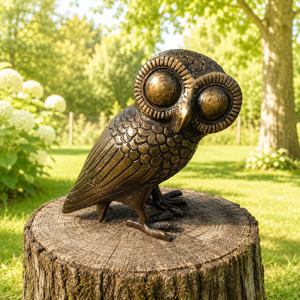 UIL MINERVA / BRONZEN BEELD / UIL, Dierenbeeld, Nieuw, Info@huisentuindecoratiemarie.nl, Huis en tuin decoratie marie