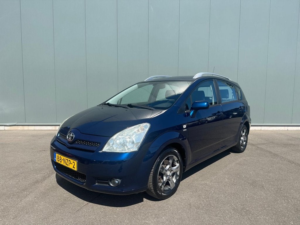 Toyota Corolla Verso 1.8 VVT-i Terra 7 PERSOONS | CLIMA AIRC, Auto's, 13 km/l, 129 pk, Blauw, 7 stoelen