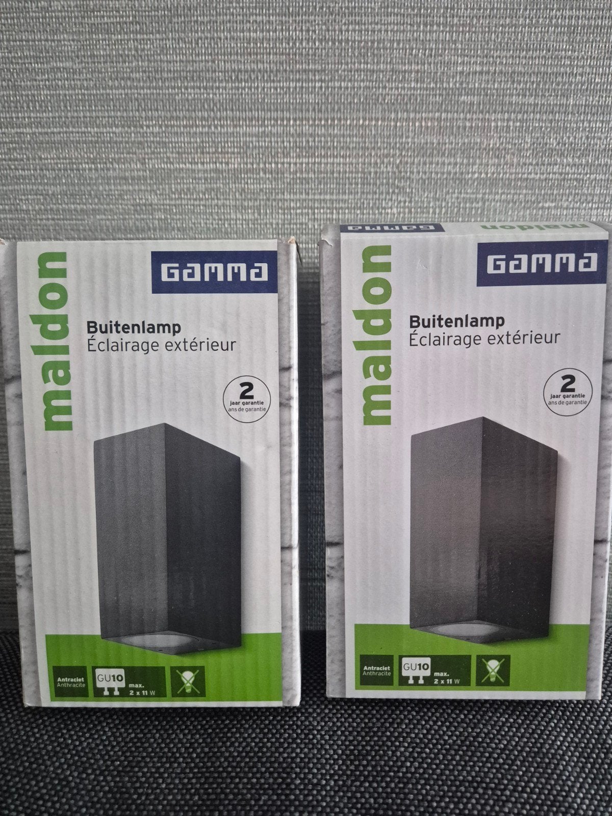 2x Nieuwe Maldon Buitenlamp Up & Down Antraciet GU10, Ophalen of Verzenden