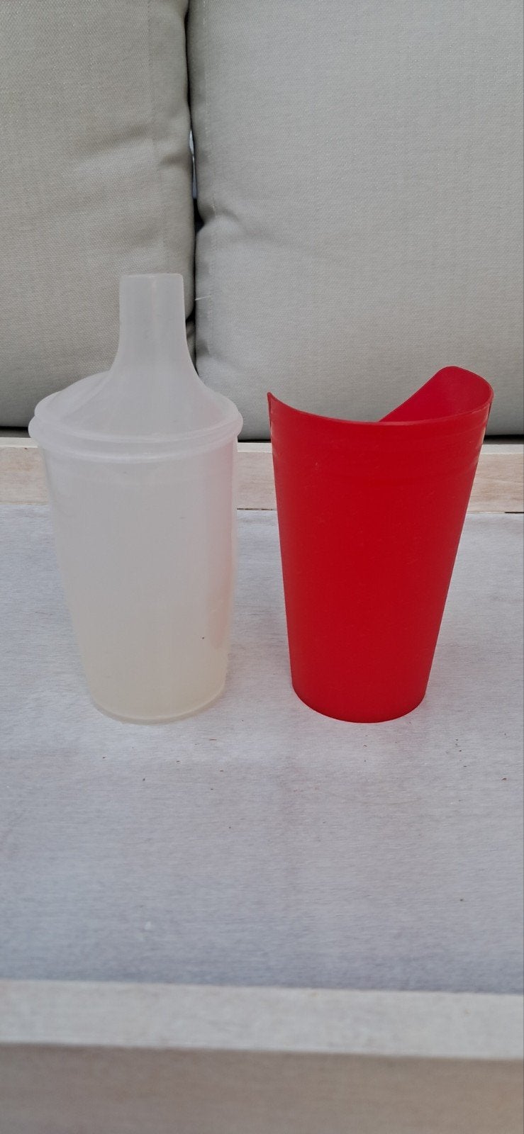 beker plastic, Ophalen of Verzenden, Zo goed als nieuw