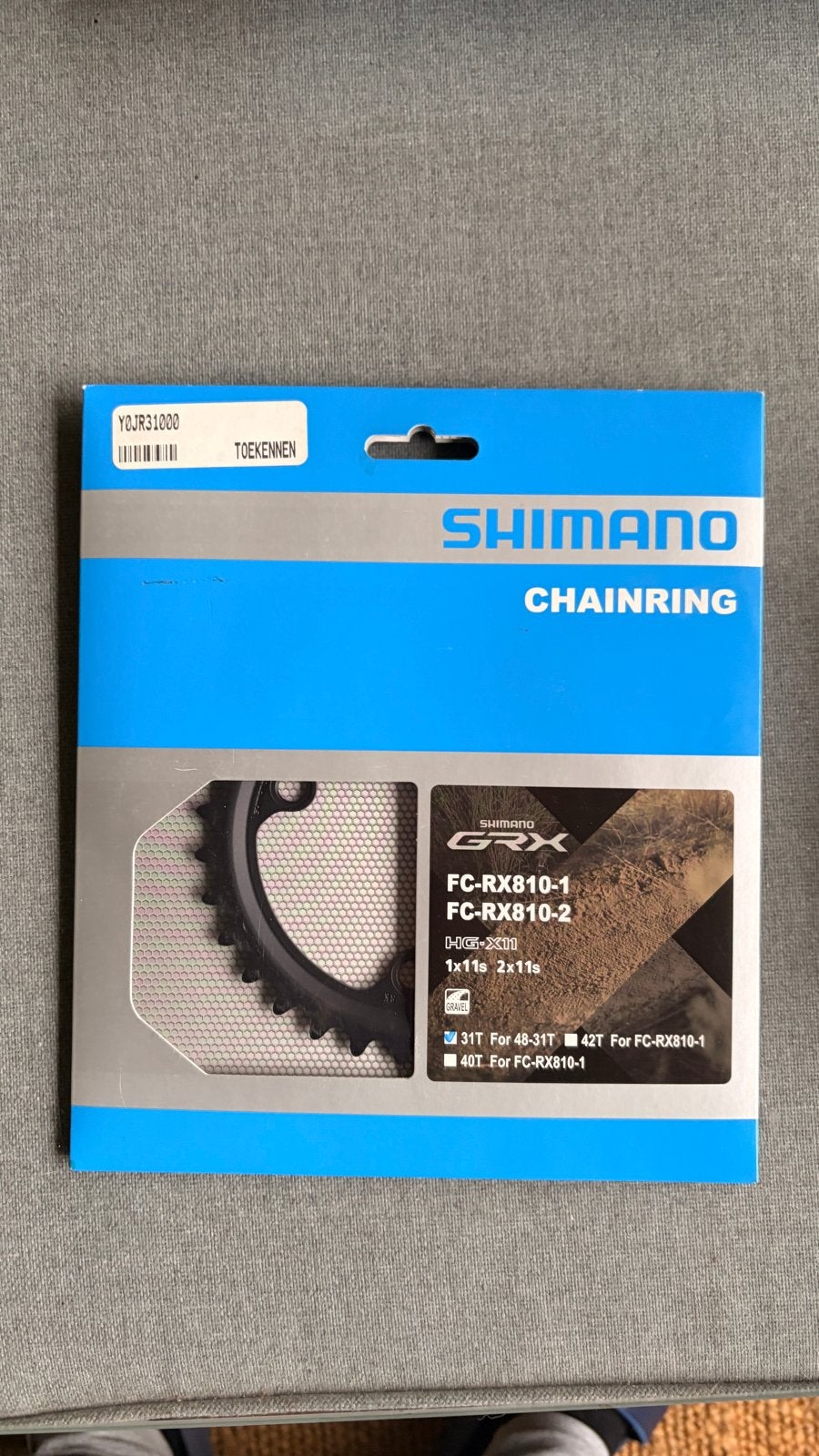 Shimano GRX FC-RX810 Chainring - Nieuw in verpakking, Fietsen en Brommers, Crankstel of Pedalen, Ophalen of Verzenden, Gravelbike