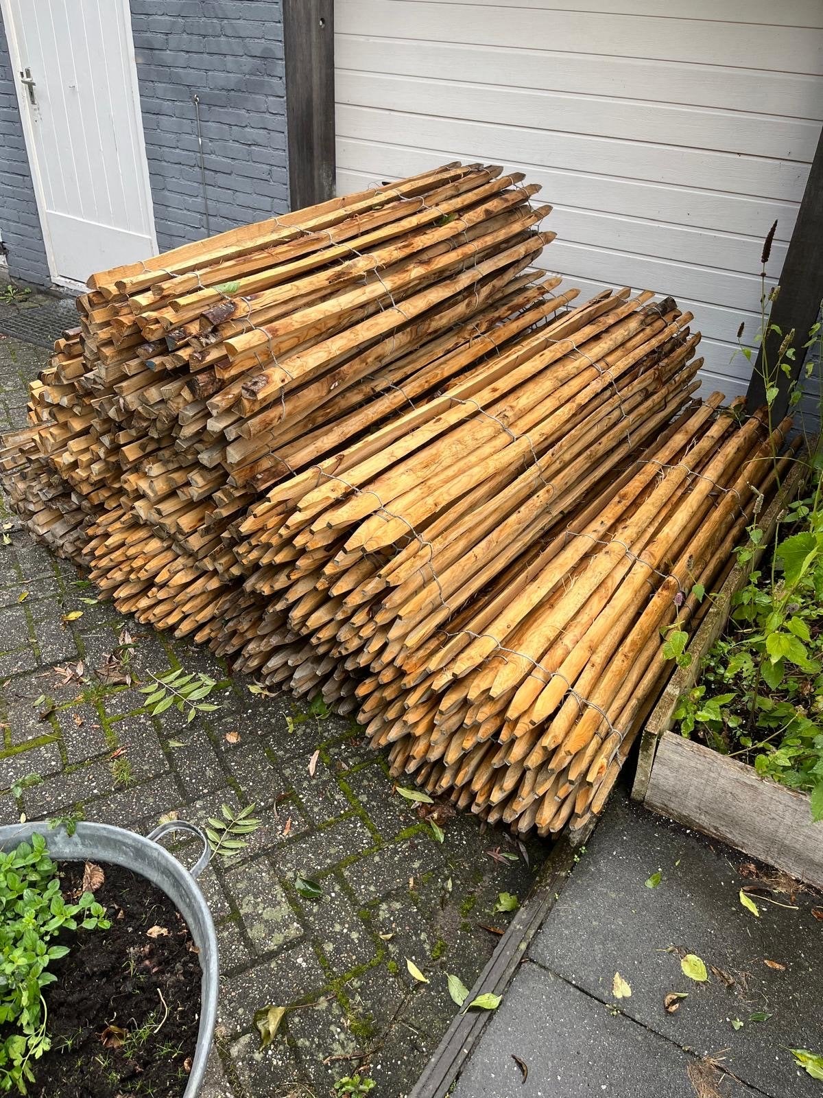 Kastanjehouten schapenhek, Ophalen, Nieuw, Hout, Tuinhek