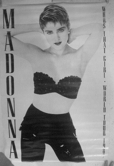 Madonna Tour poster 1987 Verkerke, Verzamelen, Verzenden, Zo goed als nieuw, A1 t/m A3, Muziek