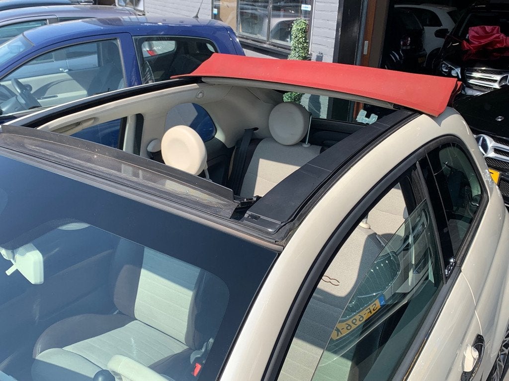 Fiat 500 C 1.2 Lounge|Cabriodak|PDC|Airco|Half Leder|El.Raam, Voorwielaandrijving, Euro 5, Gebruikt, 4 cilinders