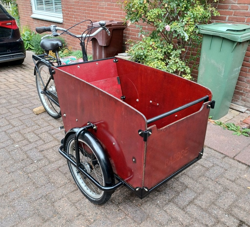 Babboe bakfiets te koop, Fietsen en Brommers, Gebruikt, Elektrisch, 2 kinderen, Trommelrem