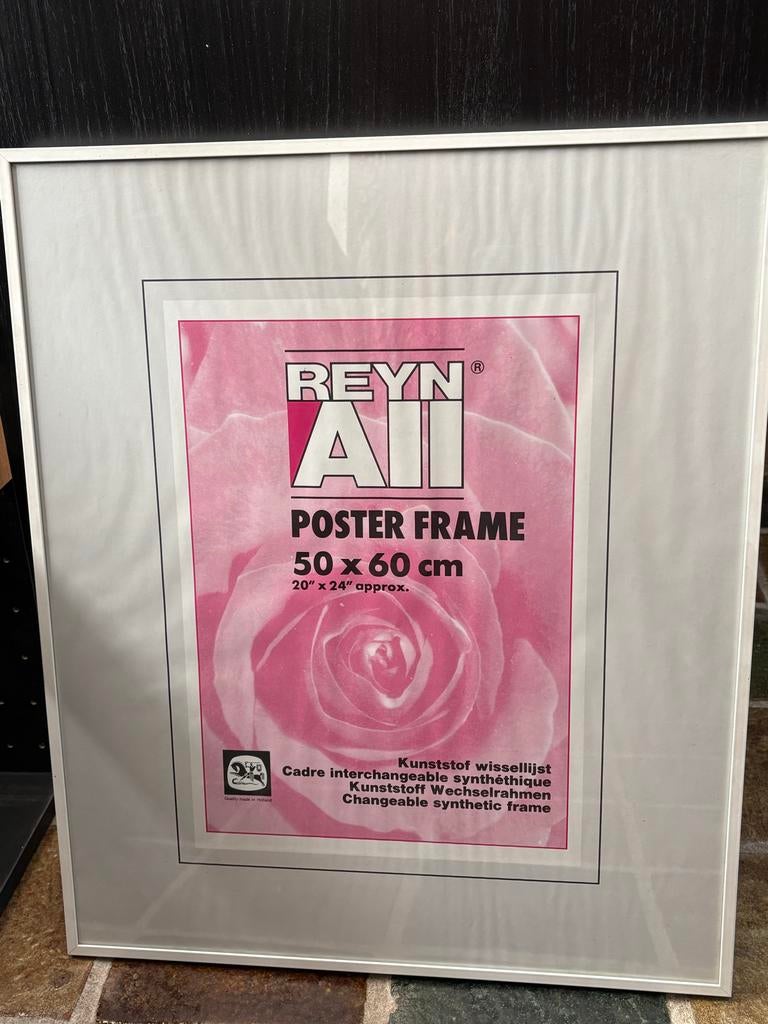 Kunststof fotolijst 50x60 cm - Wit, Audio, Tv en Foto, Fotografie | Fotolijsten, Ophalen, Nieuw