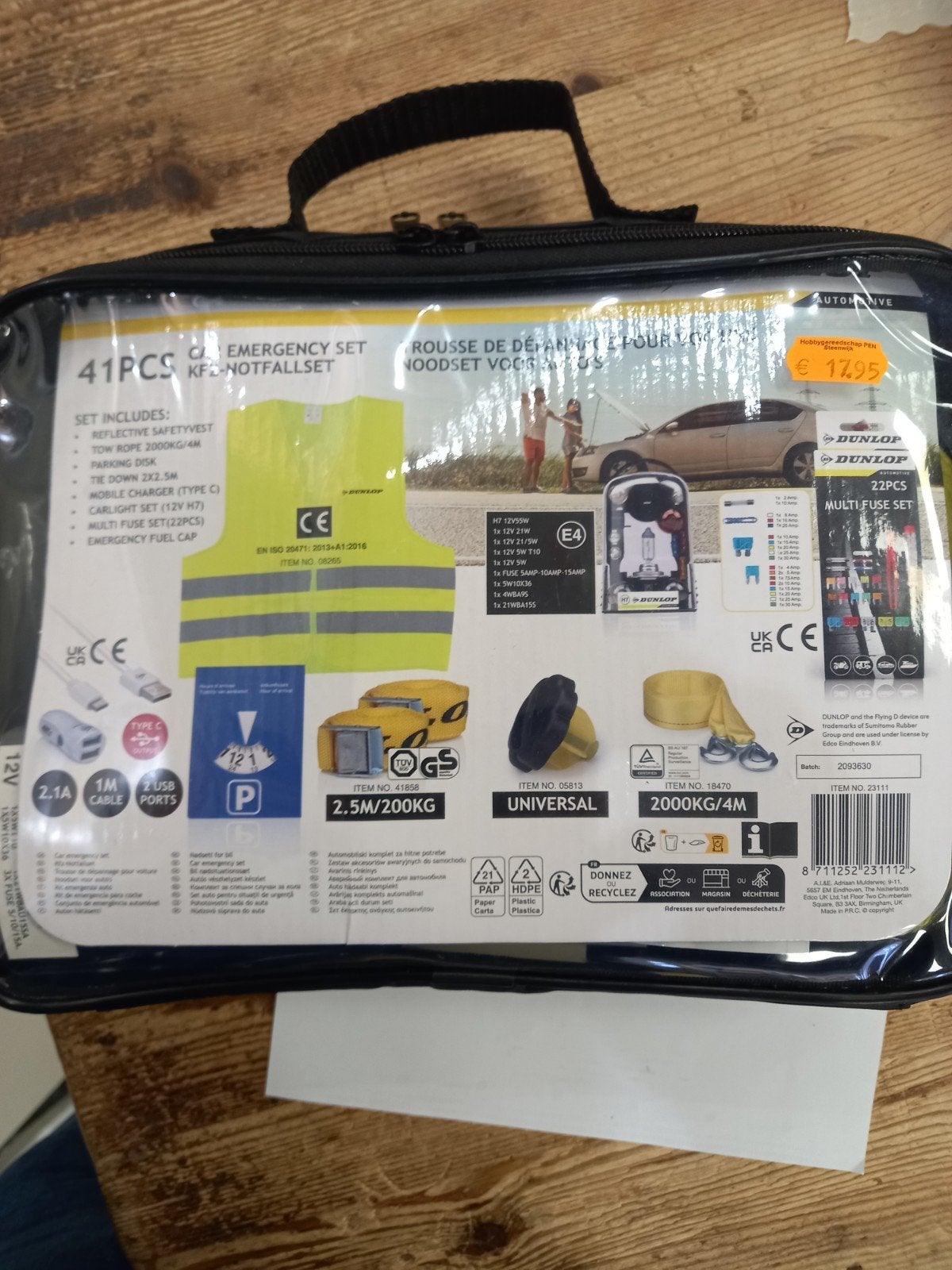 2x Dunlop Auto Noodset 41-delig - Nieuw in verpakking, Auto diversen, Ophalen of Verzenden, Nieuw