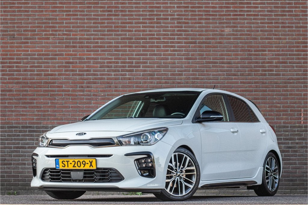 Kia Rio 1.0 T-GDI GT-Line, 1e eigenaar, 50.000km NAP, Stoel, Voorwielaandrijving, Automatische klimaatregeling, Gebruikt, Leder en Stof