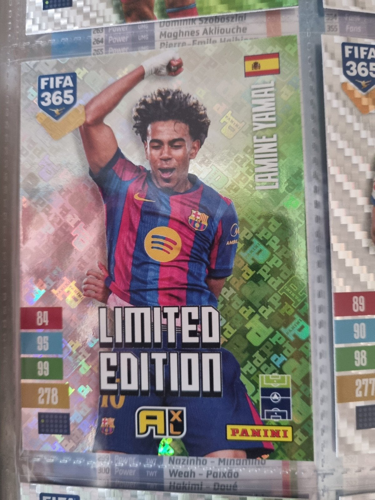 Panini Adrenalyn xl Fifa 365 2027 Limited Edition Yamal, Ophalen of Verzenden, Zo goed als nieuw, Plaatje
