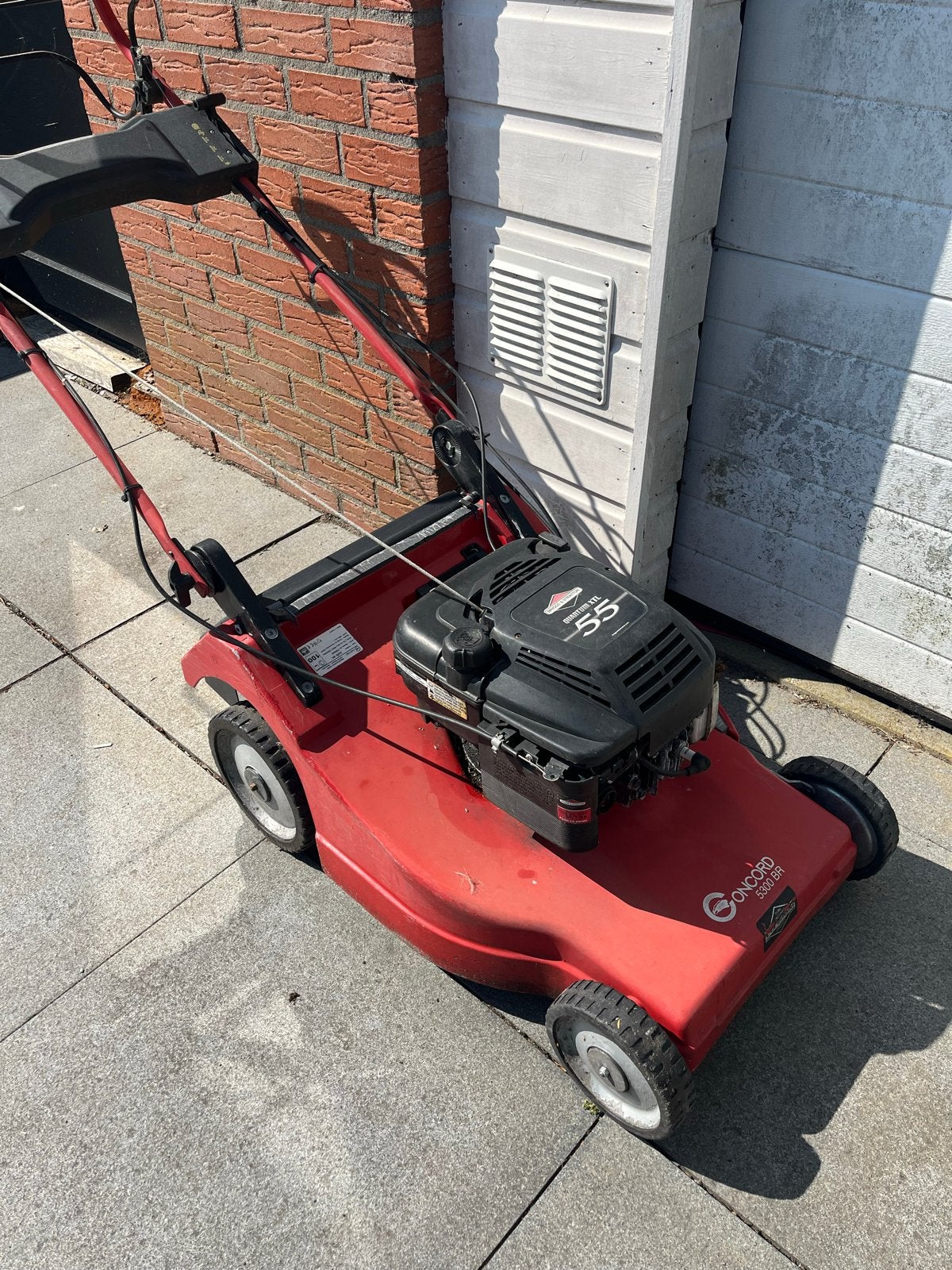 Concord 5300 BR grasmaaier - defect, voor onderdelen/klusser, Ophalen, Cirkelmaaier, Gebruikt, Benzine-grasmaaier