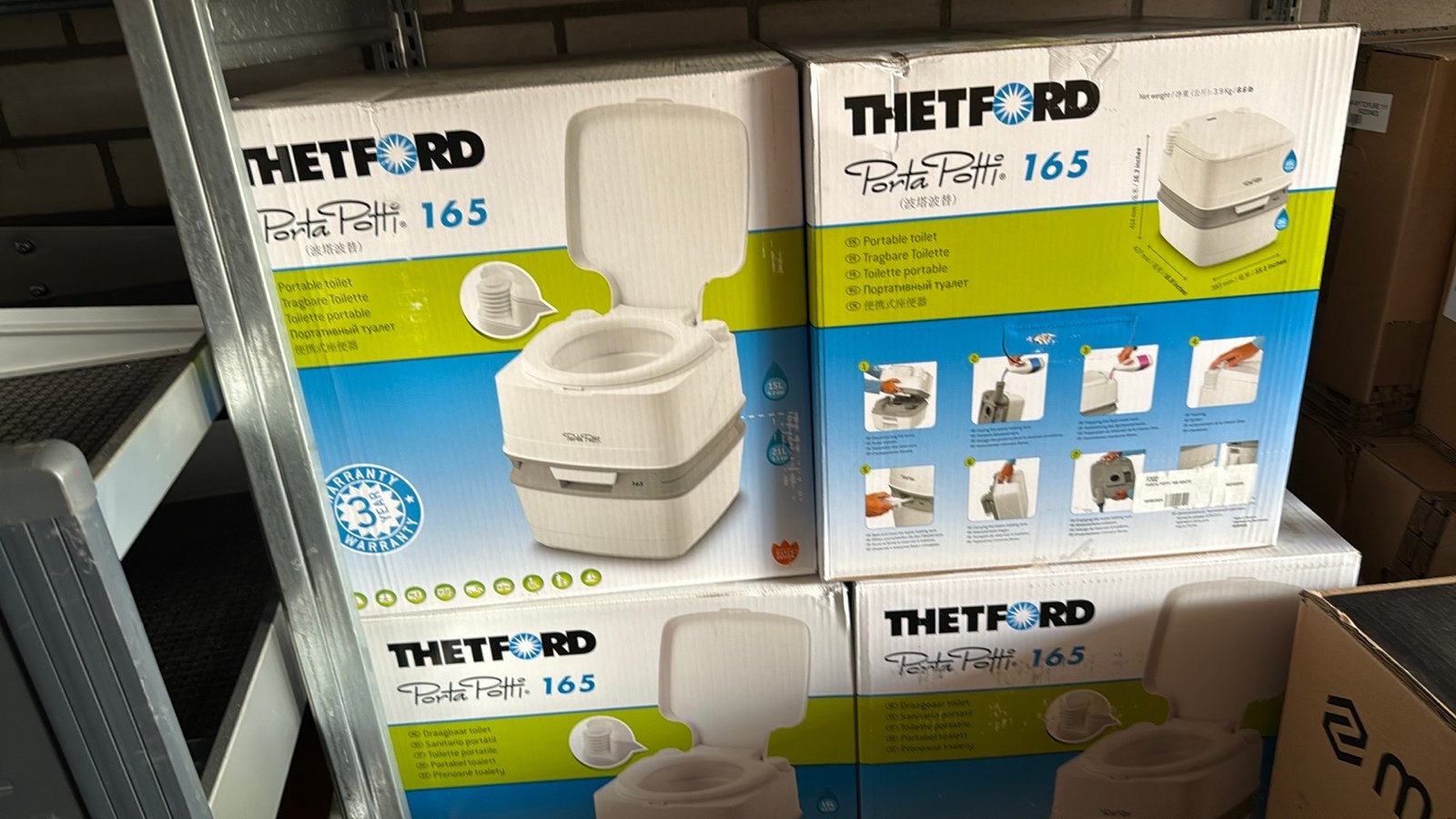 Thetford Porta Potti 165 Draagbaar Toilet Nieuw in Doos, Ophalen of Verzenden, Nieuw