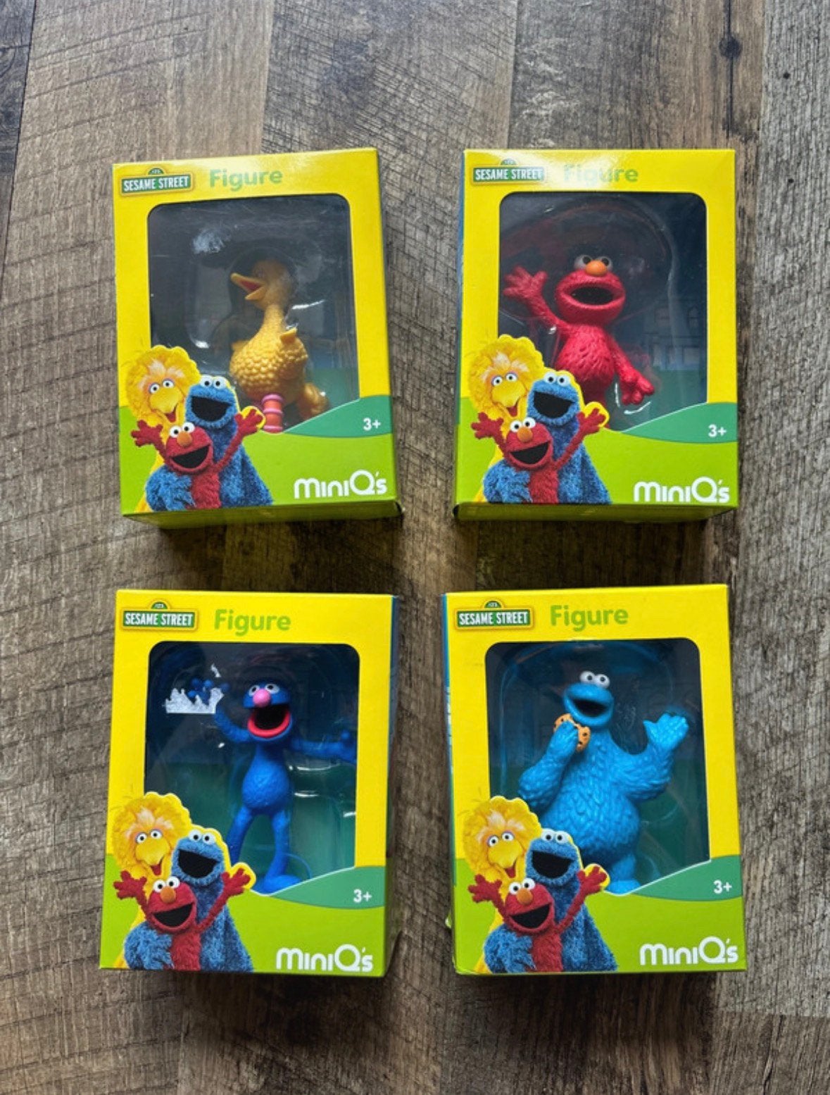 Verzamalen sesamstraat figuren serie 4 stuks QS, Ophalen of Verzenden, Zo goed als nieuw