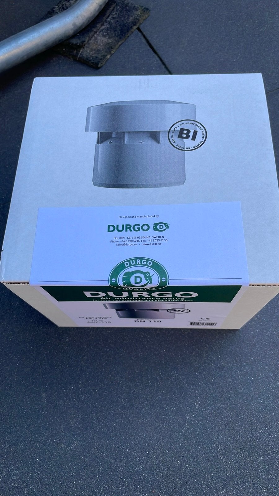 Durgo Air Admittance Valve AAV-110 - Nieuw in doos, Doe-het-zelf en Verbouw, Ophalen of Verzenden, Nieuw, Afzuiger