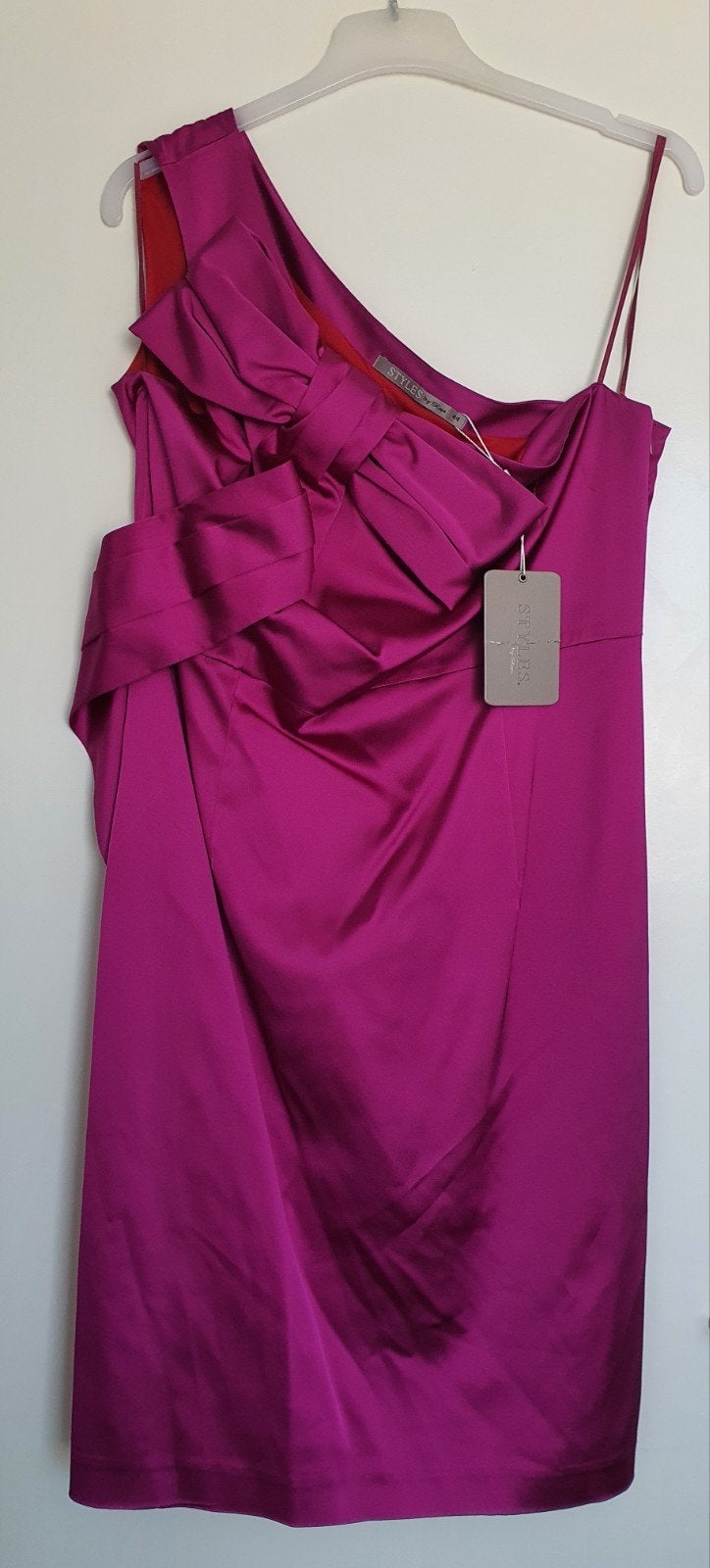 Stijlvolle fuchsia jurk, maat 44, Kleding | Dames, STYLES, Maat 42/44 (L), Nieuw, Ophalen of Verzenden
