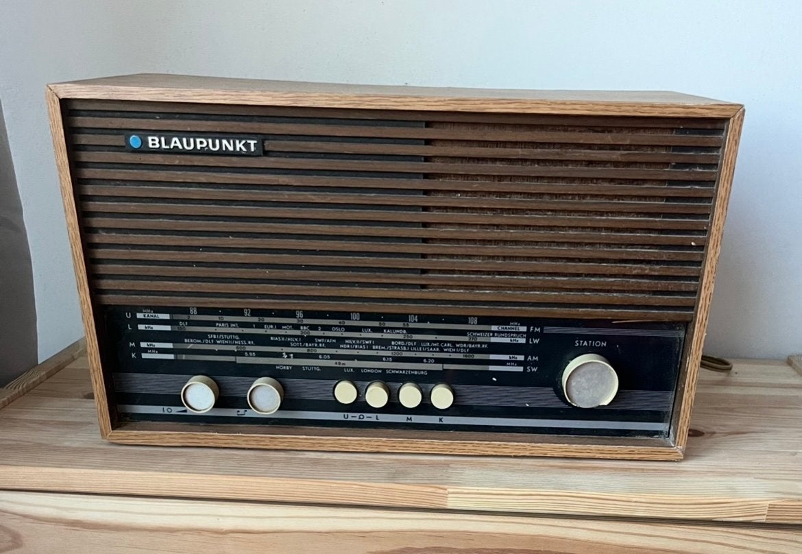 Vintage Blaupunkt Radio - Houten Behuizing, Ophalen of Verzenden, Gebruikt, Radio