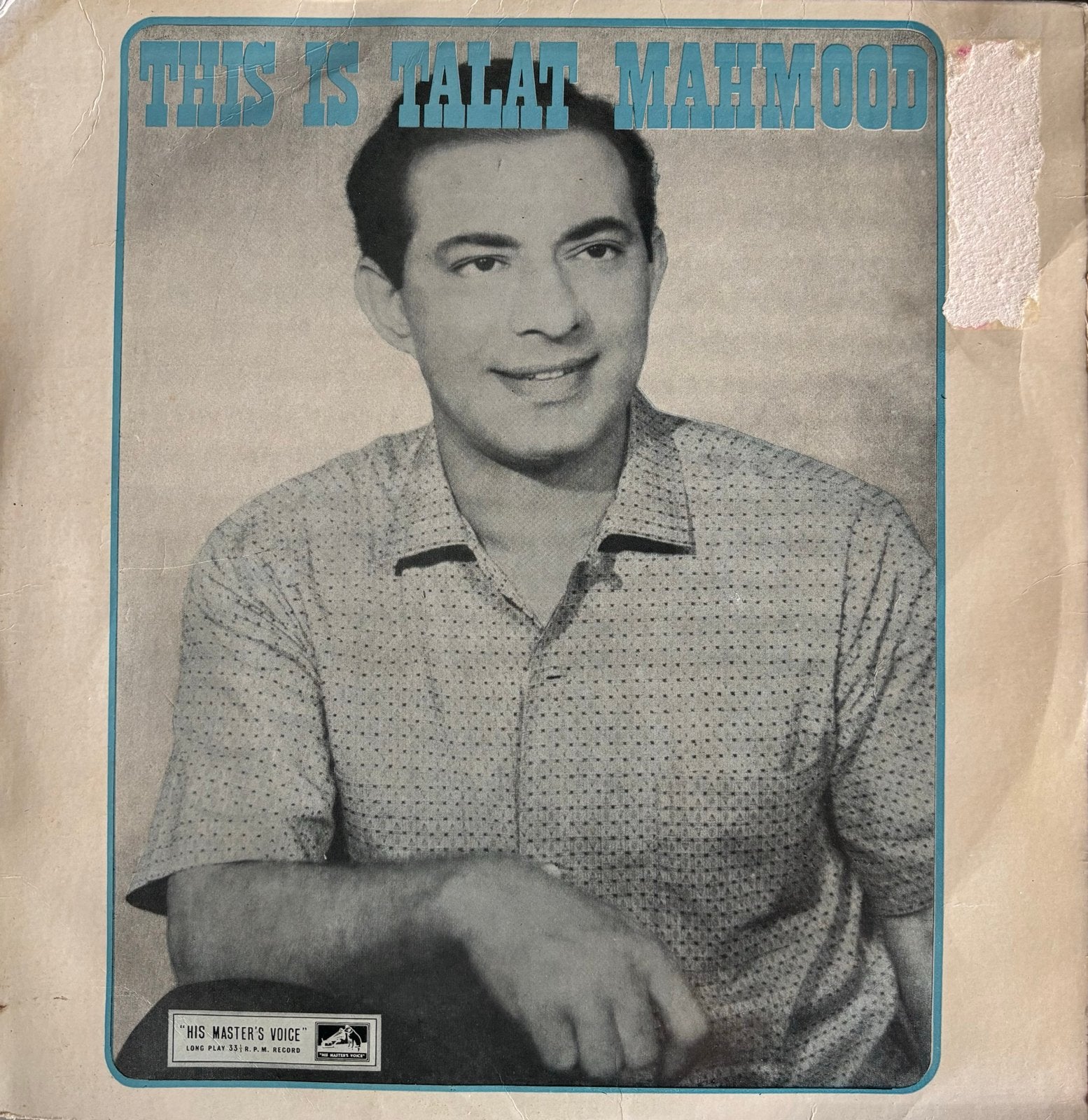 This Is Talat Mahmood Bollywood LP - His Master's Voice, Verzenden, Gebruikt