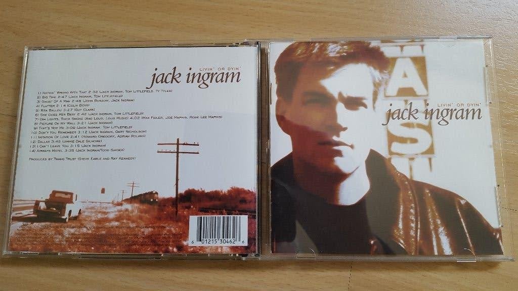 Jack Ingram - Livin' or Dyin' CD Texaans (Steve Earle), Ophalen of Verzenden, Zo goed als nieuw