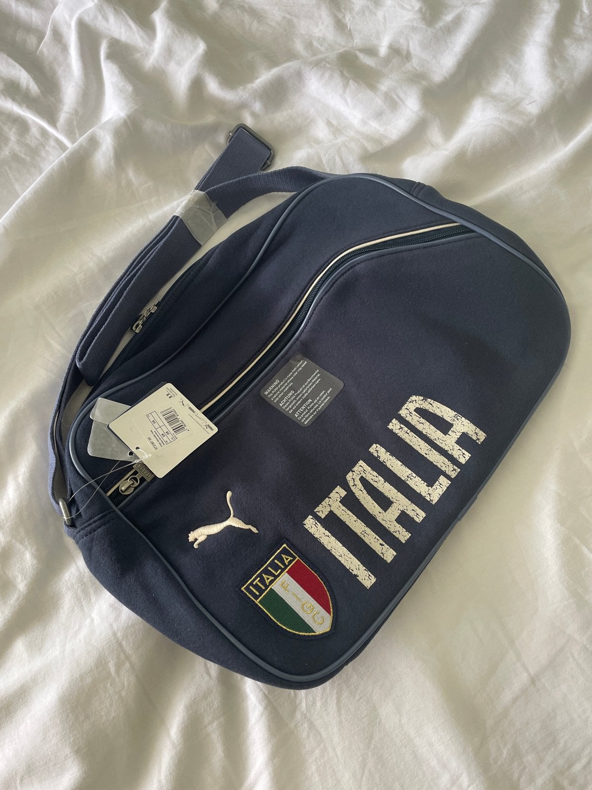 Puma FIGC Italia Schoudertas - Nieuw met labels, Ophalen of Verzenden, Nieuw, Blauw, Overige merken
