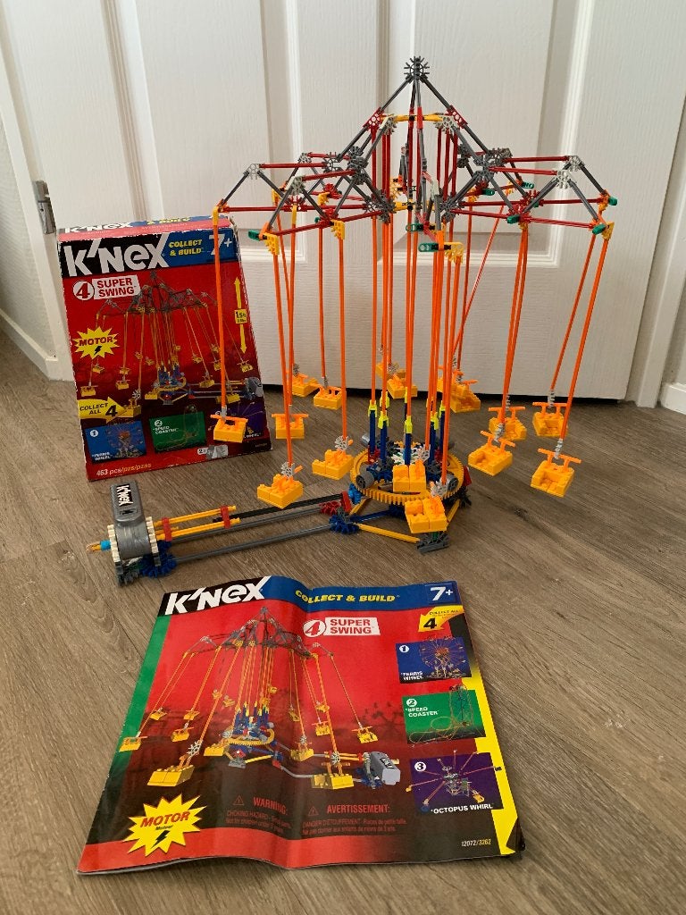K'nex, knex Superwing, draaimolen met motor!, Kinderen en Baby's, Speelgoed | Bouwstenen, Verzenden, Zo goed als nieuw, K'nex