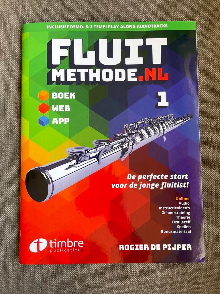 Rogier De Pijper - fluitmethode nl dl 1 incl. 2 cd pack, Rogier De Pijper, Artiest, Ophalen of Verzenden, Zo goed als nieuw
