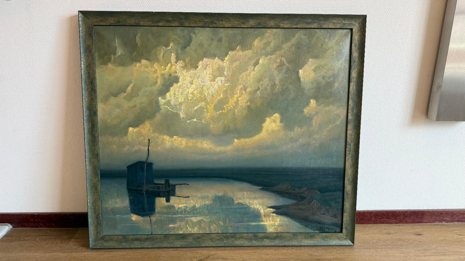 mooi schilderij Louis Heijmans, Ophalen, Doek, Gesigneerd, Landschap