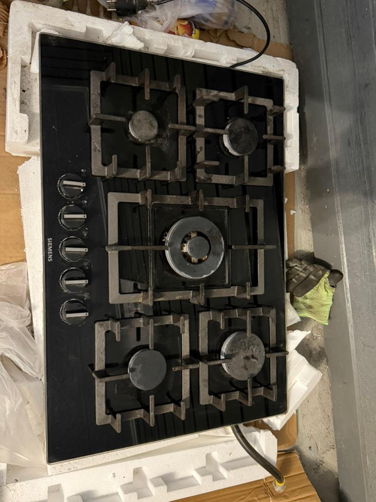 Siemens 75x52 Gas kookplaat, Witgoed en Apparatuur, Kookplaten, Gebruikt, Ophalen of Verzenden, Inbouw, Gas