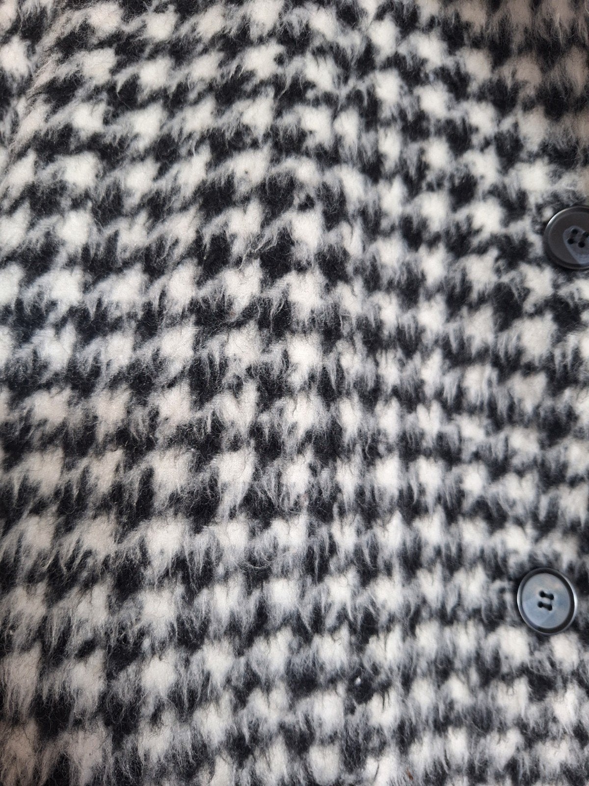 Monki jas met pied de poule ruitpatroon, maat L, Ophalen of Verzenden