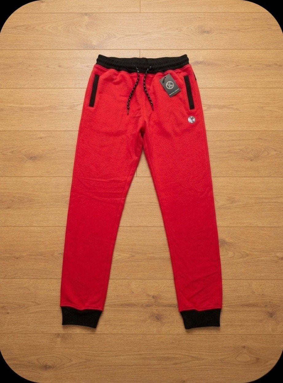 British Knights Joggingbroek Rood Maat L met Ritszakken, Maat 52/54 (L), Verzenden, Gedragen, British Knights