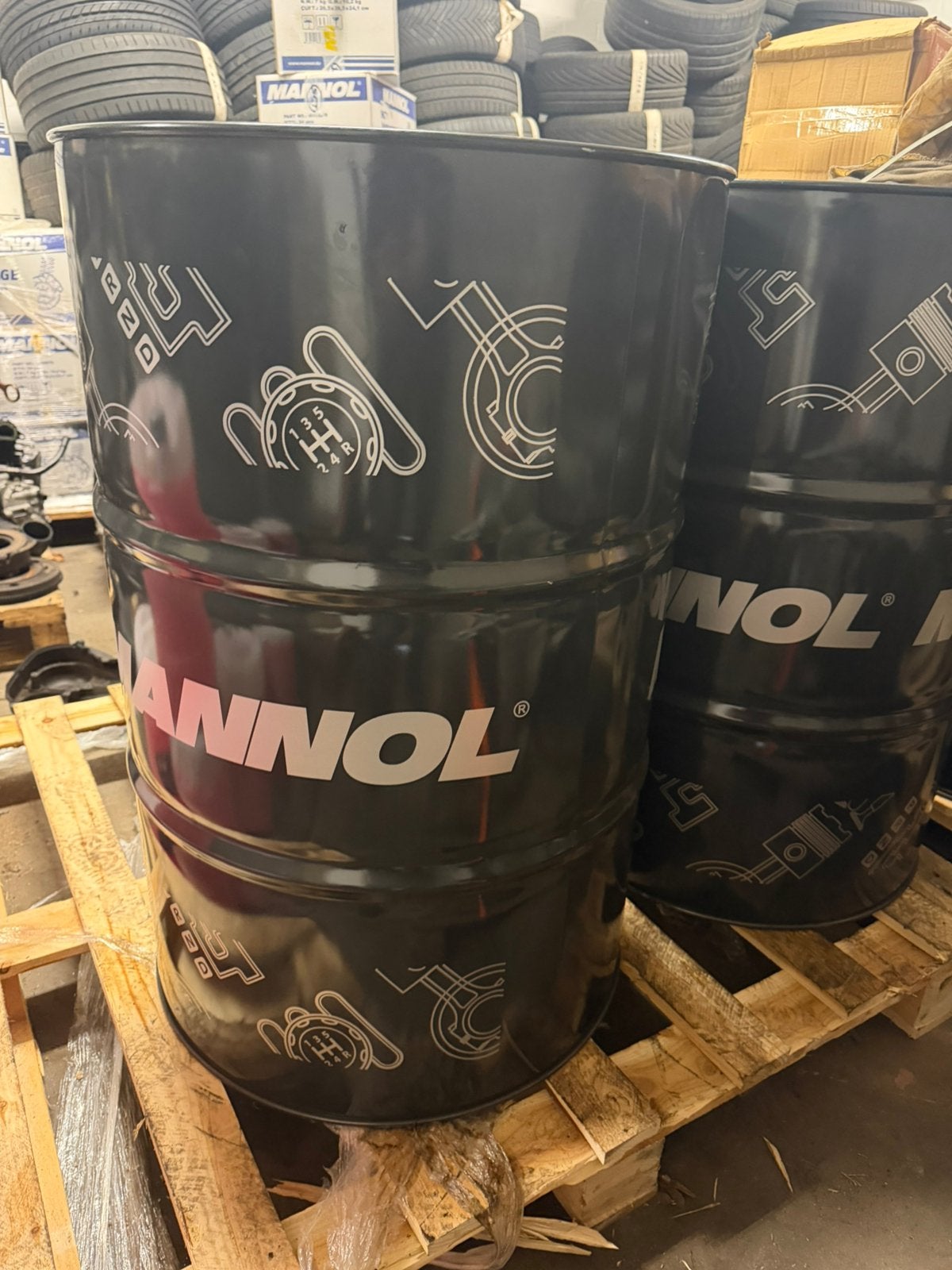 Leeg olievaten 208 liter, Ophalen, Gebruikt