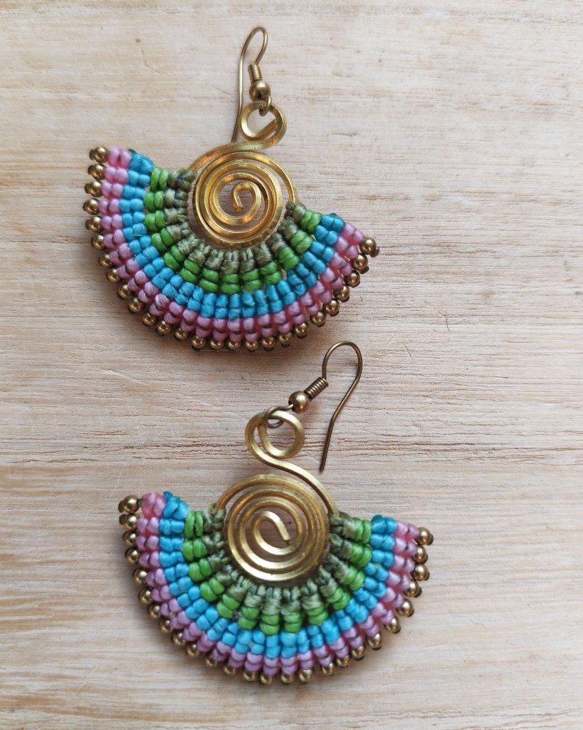 Nieuwe handgemaakte oorbellen boho stijl, Overige materialen, Hangers, Overige kleuren, Nieuw