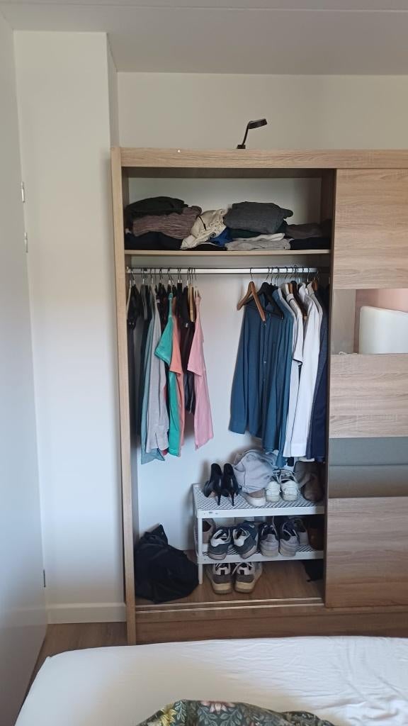 Kledingkast, Huis en Inrichting, Kasten | Kledingkasten, Ophalen, Gebruikt, 200 cm of meer, 200 cm of meer