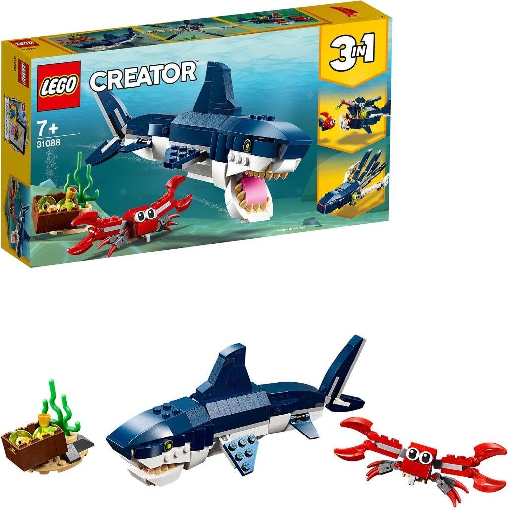 Lego Diepzeedieren 3 in 1 (31088), Ophalen, Lego, Compleet, Zo goed als nieuw
