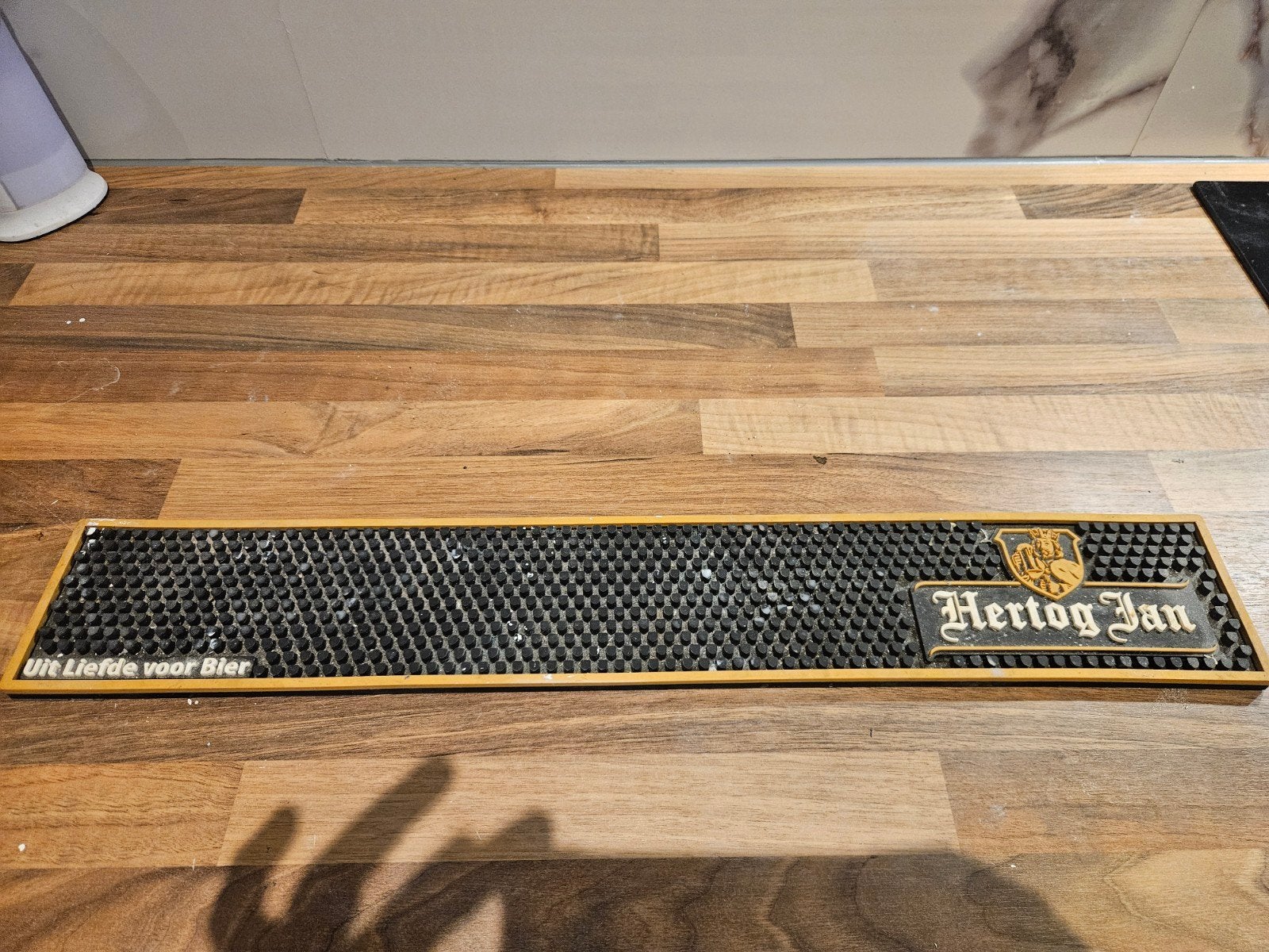 Hertog Jan bar mat - mancave, Ophalen of Verzenden, Gebruikt, Lichtbak of (neon) lamp