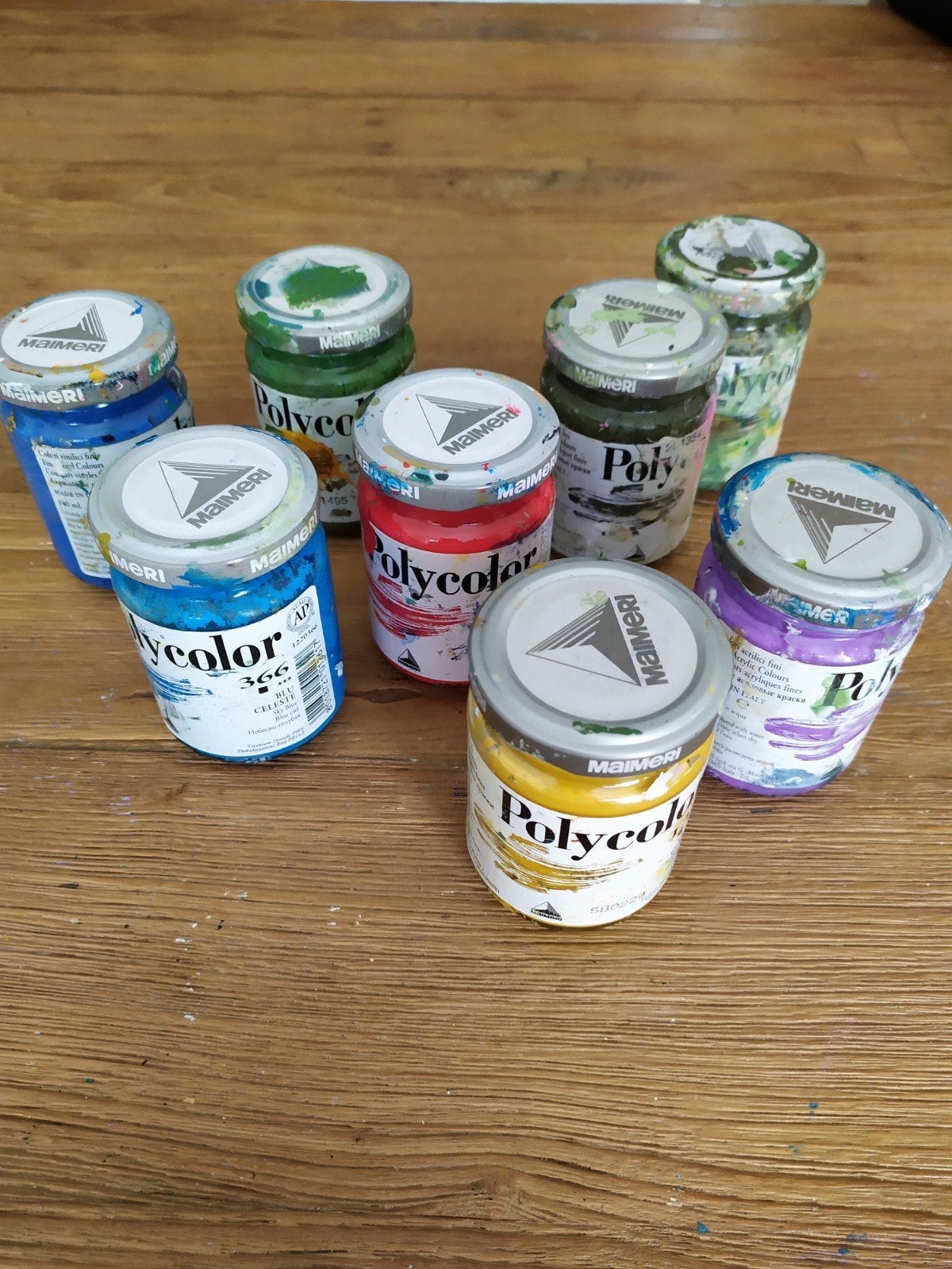 Polycolor Maimeri vinylverf, gebruikt., Ophalen, Gebruikt, Overige typen