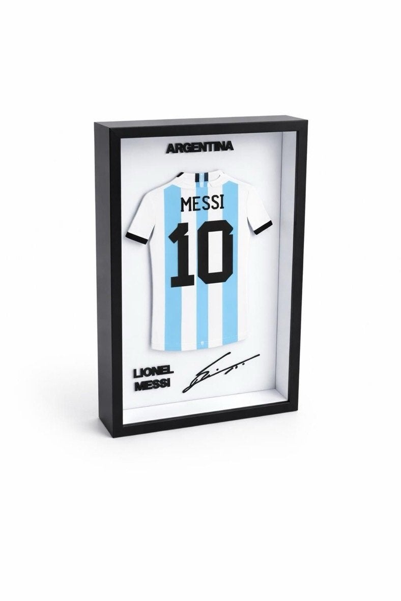 Ingelijst shirt  Argentinië en nog veel meer spelers en club, Verzenden, Nieuw, Buitenlandse clubs, Beeldje of Poppetje