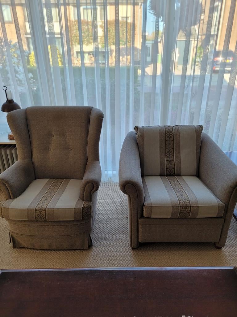 Fauteuils 2 stuks, Ophalen, Gebruikt, Klassiek, 75 tot 100 cm