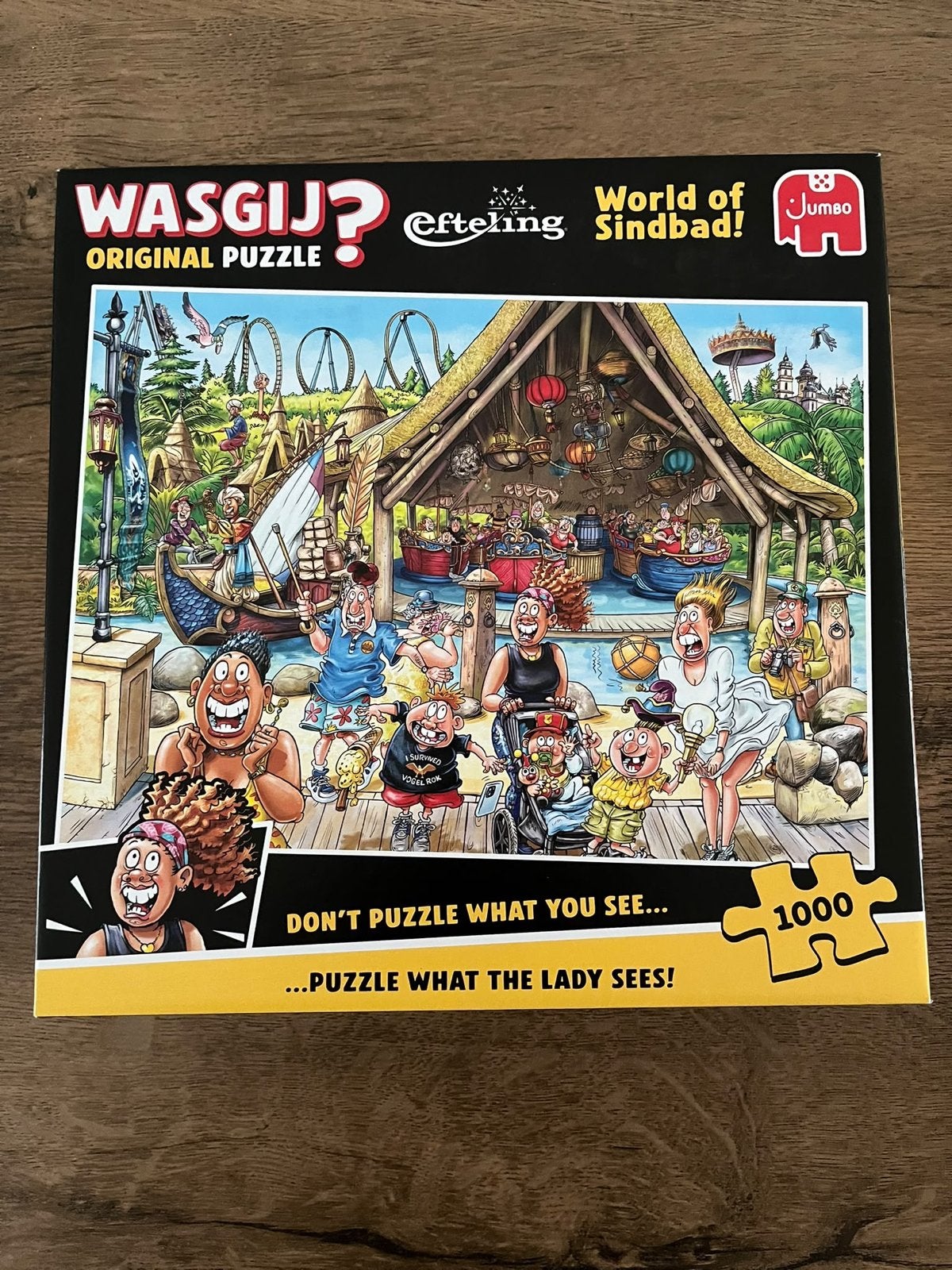 Nieuwe Wasgij World of Sinbad Efteling puzzel, Ophalen of Verzenden, 500 t/m 1500 stukjes, Nieuw, Legpuzzel